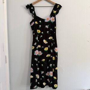 Ann Taylor Loft - Floral Midi Slit Sundress Petite Size 6